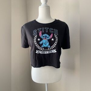 Dysney Stitch Authentic Sports Kids Black T-Shirt Size XS